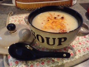 A sprinkle of Nutmeg and paprika ....and voila!